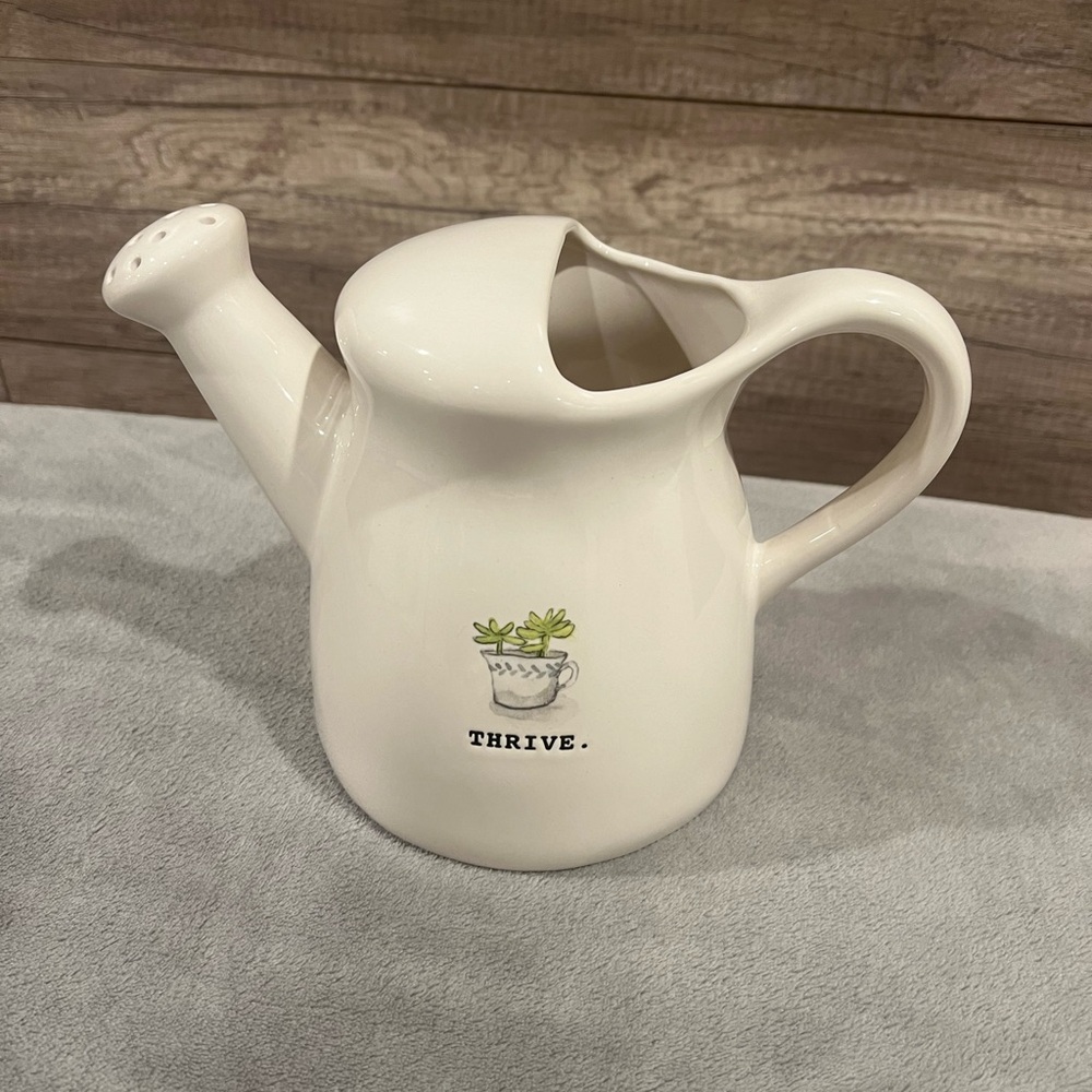 Rae Dunn “Thrive” watering can